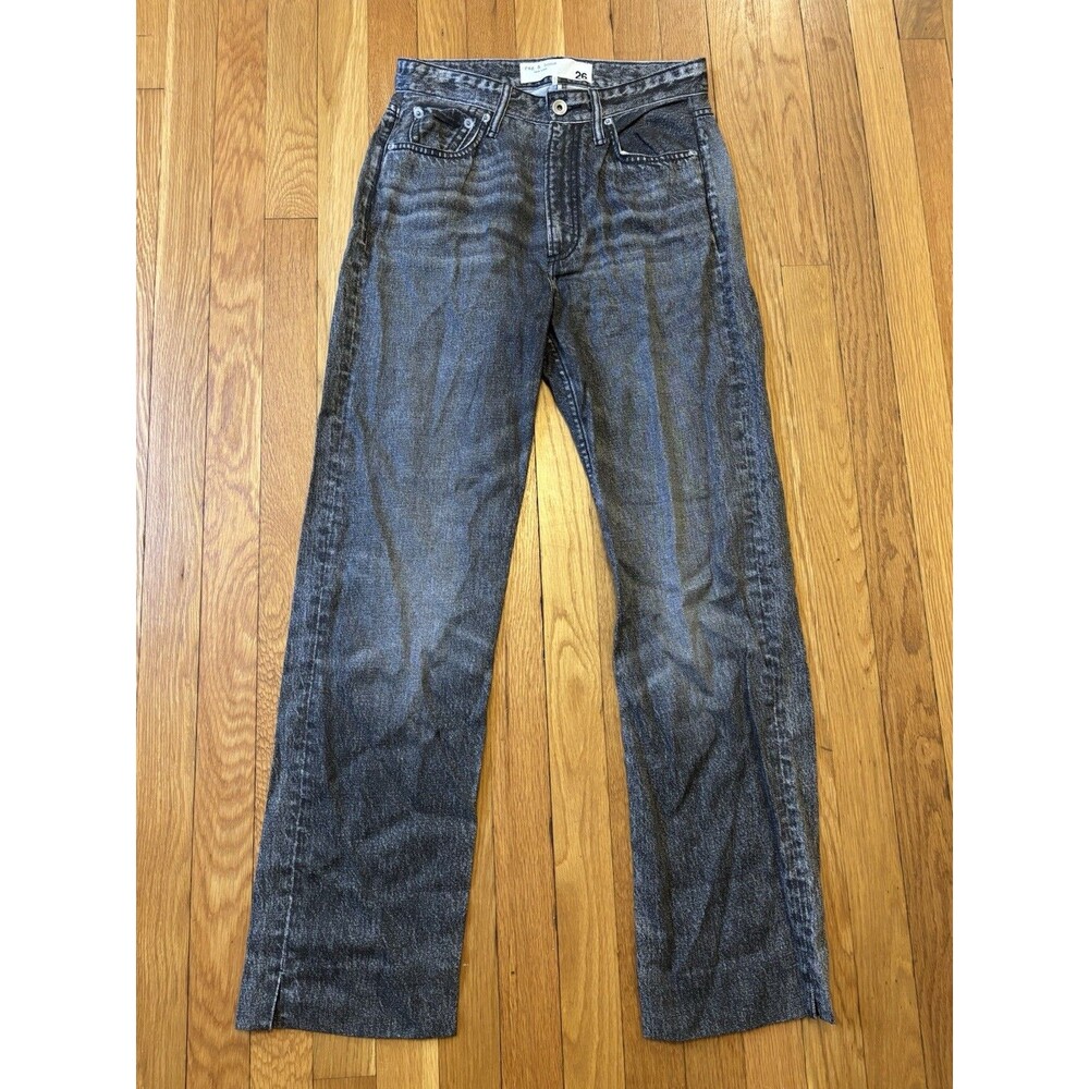 rag & bone Liquid Miramar Alex Black Magic Dark Wash Pants Jeans Size 26 Tencel